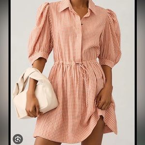 NWOT Hunter Bell McCauley Dress in Terracotta Gingham
